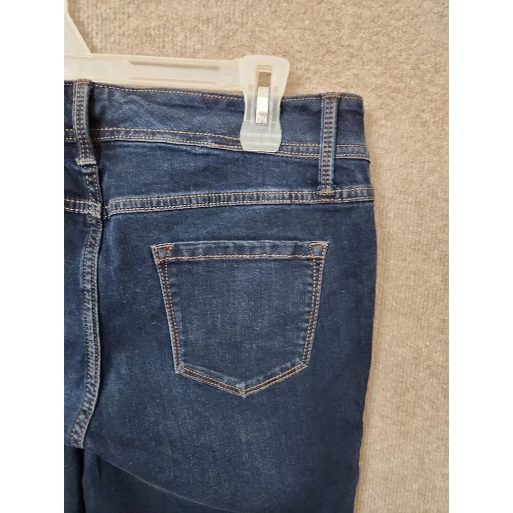 Torrid Luxe Slim Boot Cut Jeans Womens 12 Short Blue Dark Wash Super Stretch NEW